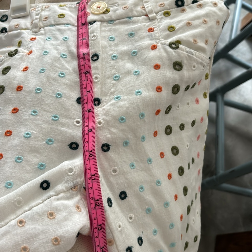 Ett:twe Anthropologie white rayon wide leg size 2 pants - Picture 6 of 7